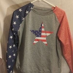 Women's America Tee shirt /stars -m